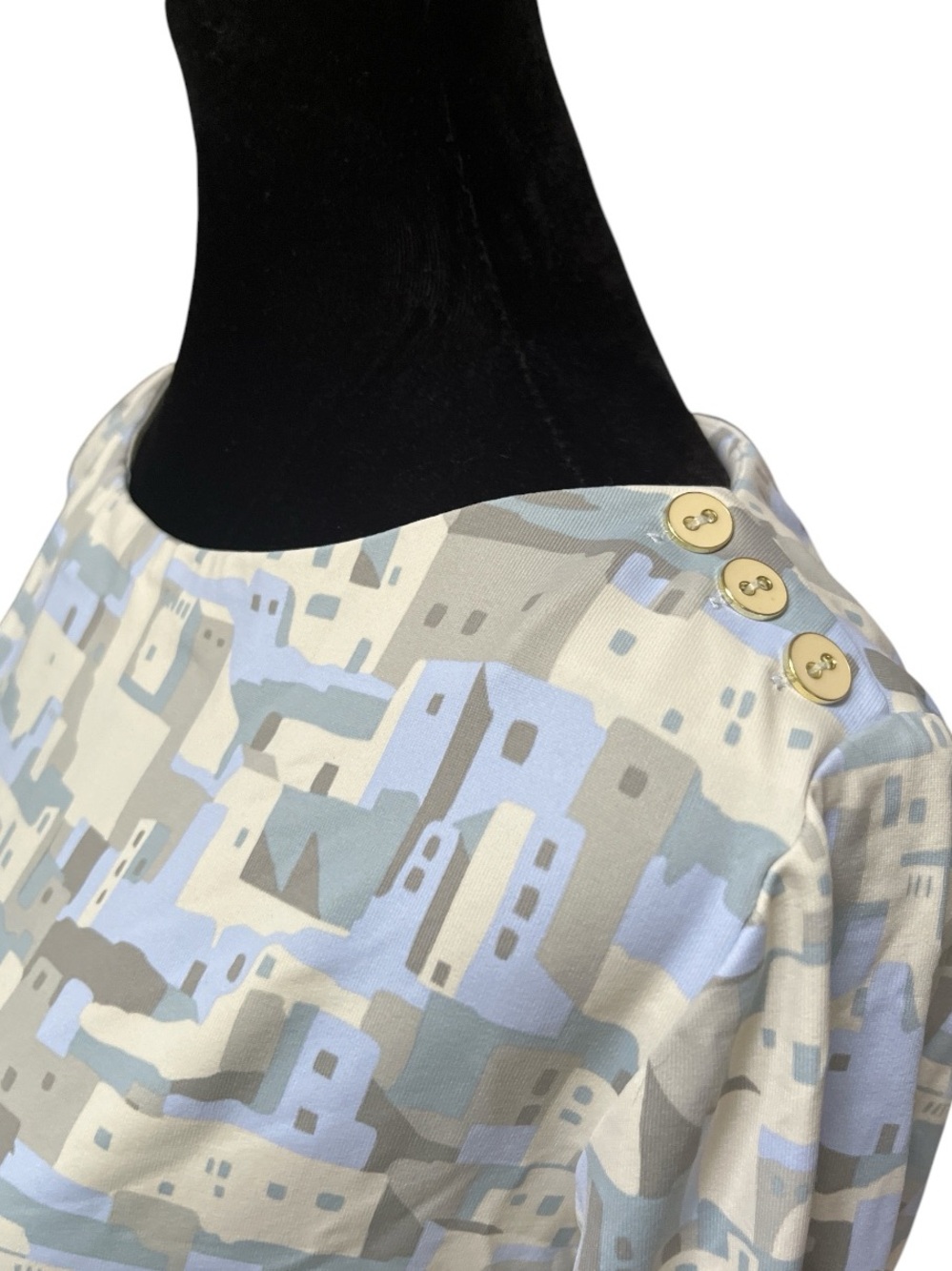 J. McLaughlin Wavesong Top Medium Southwest Mesa Print Catalina Cloth